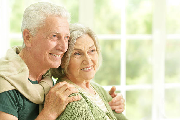 istock Happy senior couple 547403782