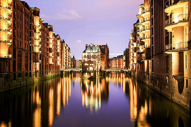 istock Hamburg Harbor at Blue Hour 547406114