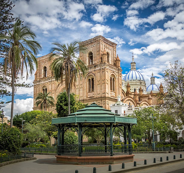 istock Park Calderon and Cathedral - Cuenca, Ecuador 547406622