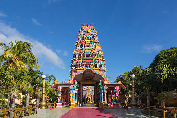 kalaisson temple port louis ile maurice - temple photos et images de collection