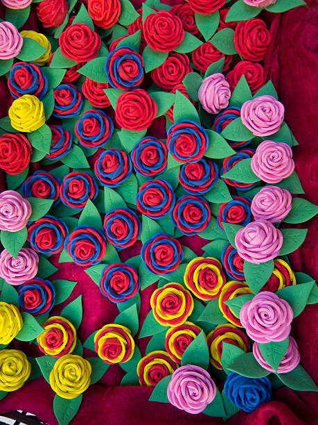 istock Homemade rubber roses 547408728