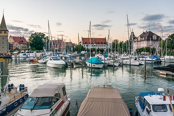 istock Harbor in Lindau, Lake Constance, Germany 547409224