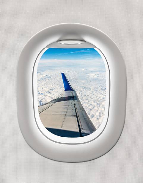 istock Looking out the window of a plane 547410912