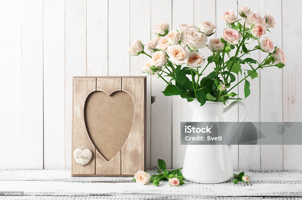 Decoración rústica del hogar - Foto de stock de Flor libre de derechos