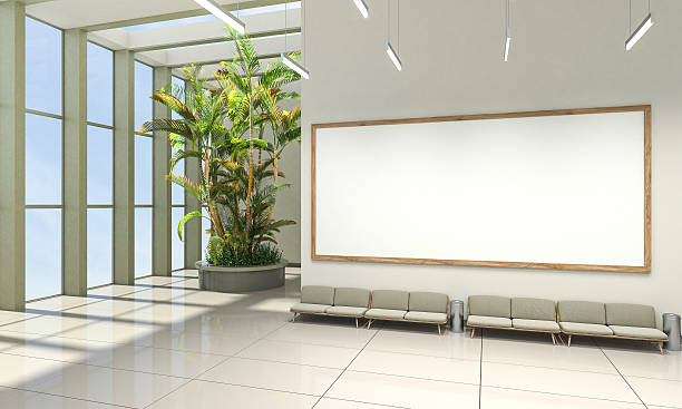 istock 3D rendering of waiting room with vivid colors 547419892