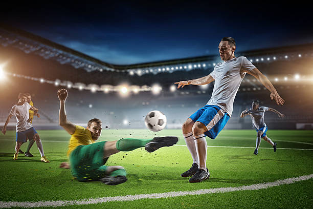 istock Soccer game in action . Mixed media 547421520
