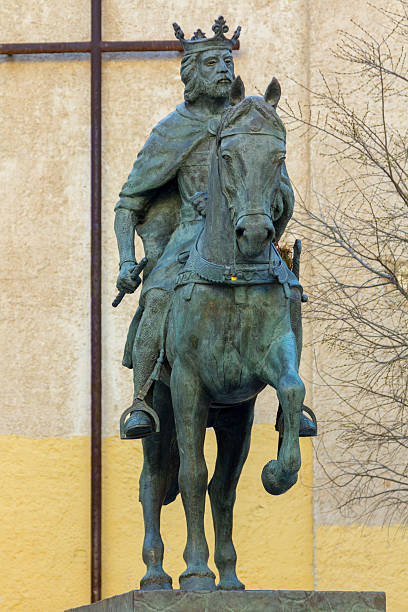 istock Equestrian statue of King Henry VIII, Cuenca, Spain 547422476