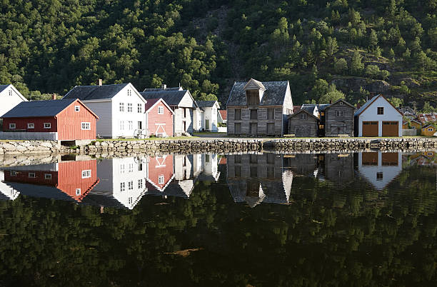 istock Norwegian wooden houses 547422872