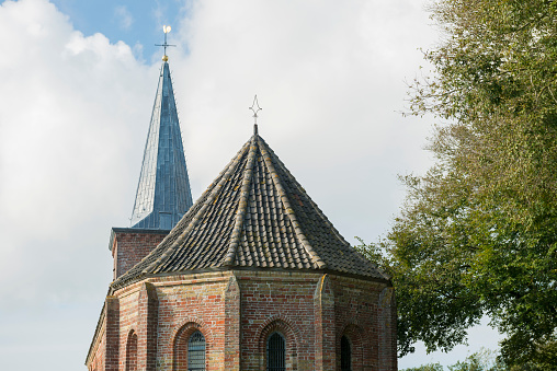 Little church of the town Hoorn on the island of Terschelling in the North of the Netherlands.