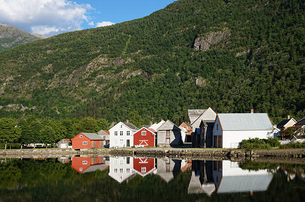 istock Norwegian wooden houses 547425284