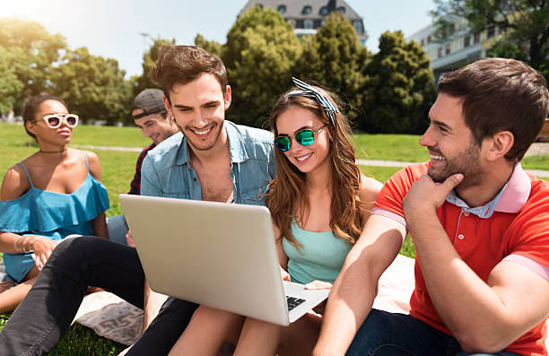 istock Modern youth relaxing outdoors 547425454