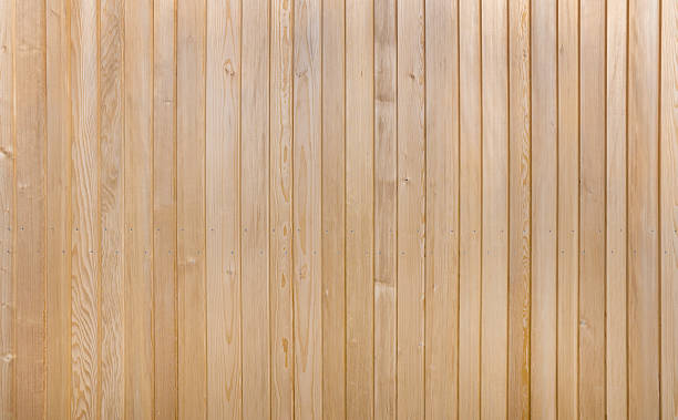 istock Light brown wooden wall 547425758