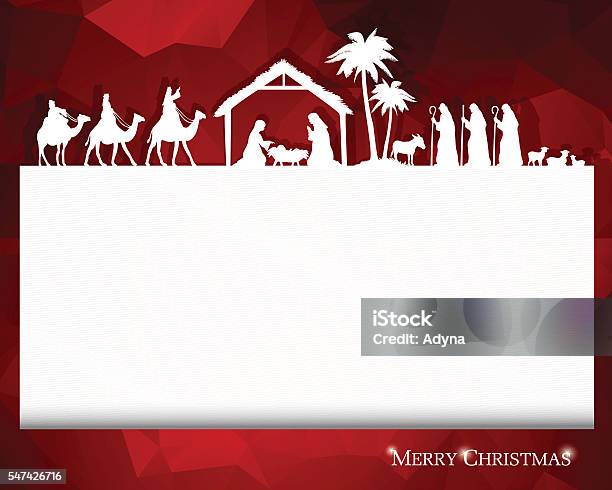 Nativity Stock Illustration - Download Image Now - Nativity Scene, Border - Frame, Christmas