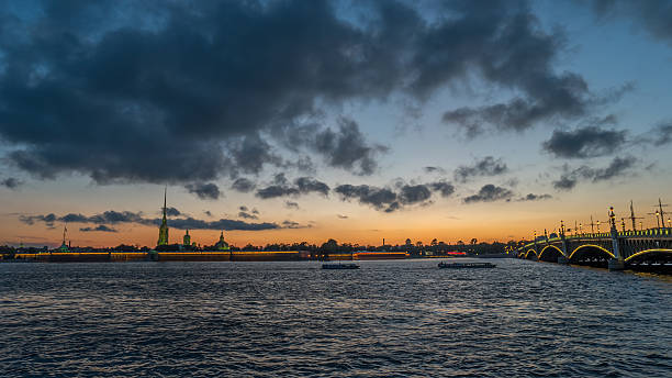istock Peter and Paul Fortress across Neva river during White Nights 547427128