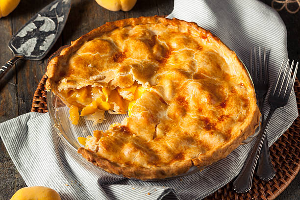 istock Homemade Warm Peach Pie 547427670