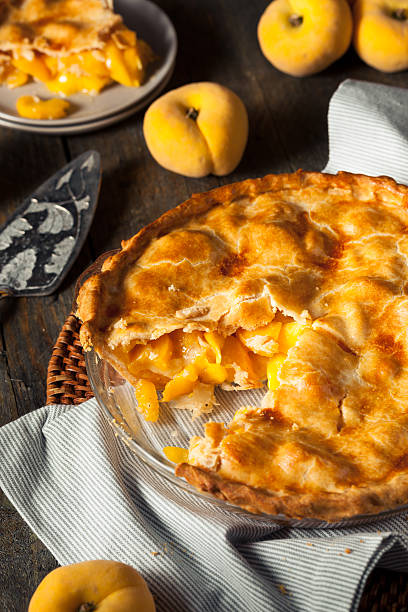 istock Homemade Warm Peach Pie 547427706