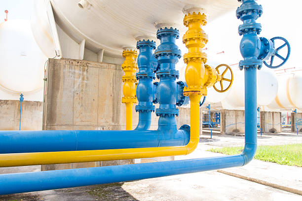 istock Valves at gas plant 547430498