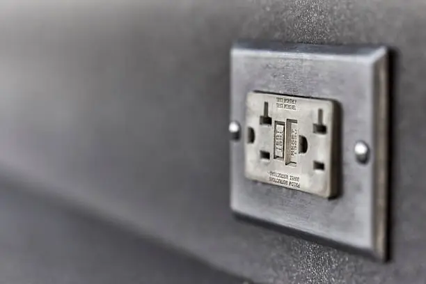 Photo of GFCI Electrical Wall Outlet