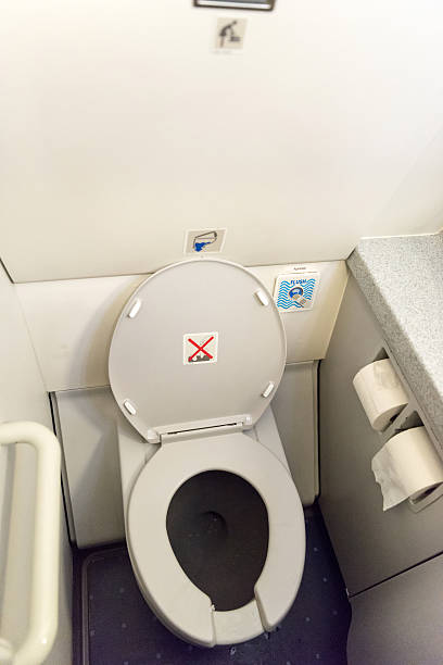 istock Aircraft lavatory toilets 547432496