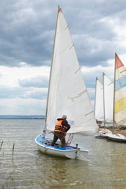 istock Sport sailing yacht 547432502