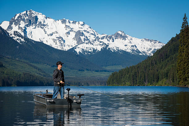 istock Fly fishing from a boat 547433312