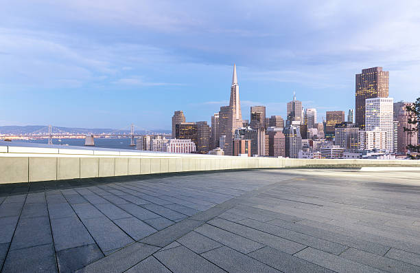 istock empty floor with cityscape and skyline of san francisco 547435362