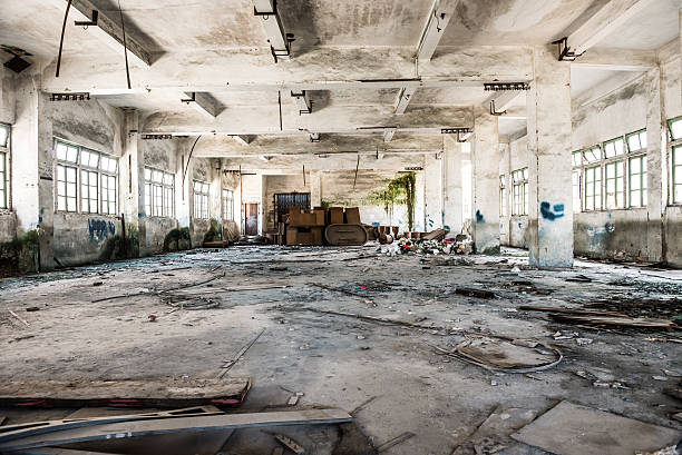 istock abandoned industrial loft in an architectural background 547436060