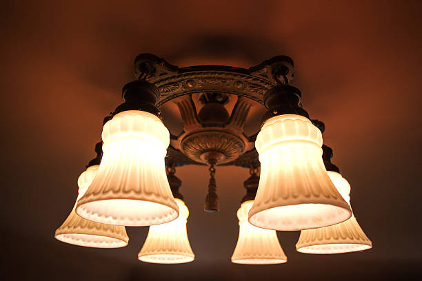 istock Classic ceiling chandelier close up. 547436160