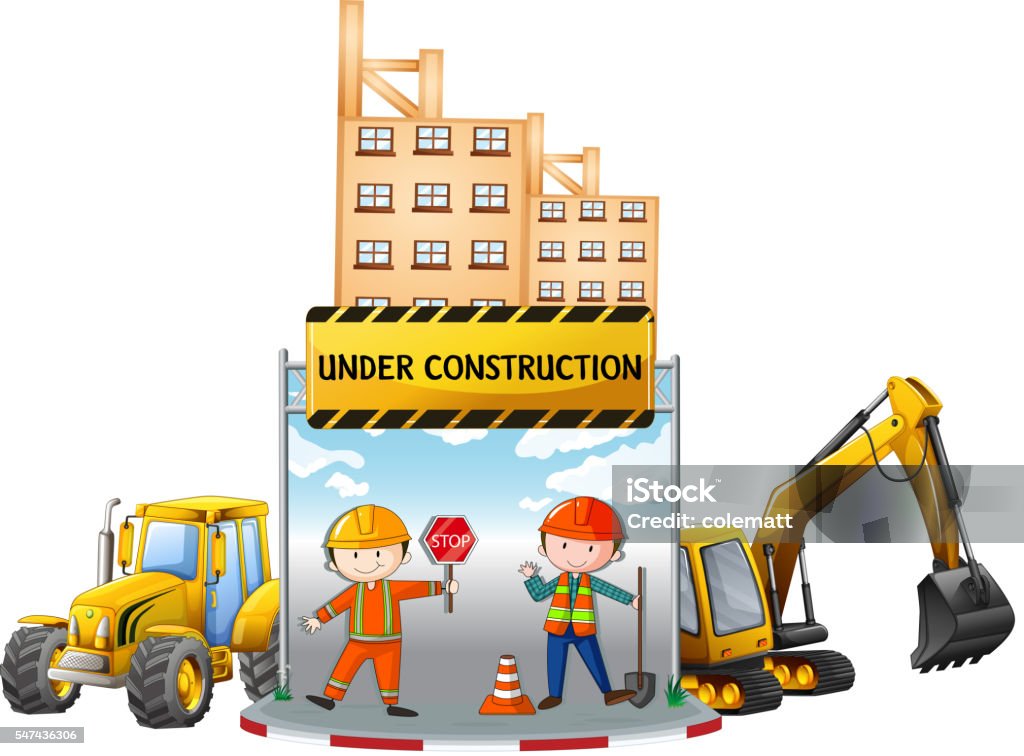 Construction Animation Vector Under Construction Animation