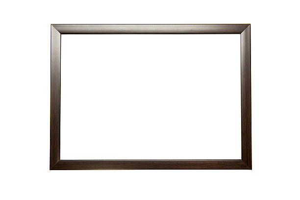 istock Isolated blank wooden frame on a white background with shadow 547437196