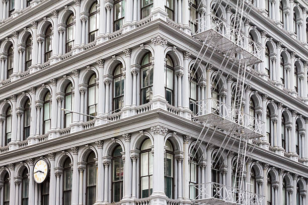 Old Building in Soho Manhattan, New York City stock photo