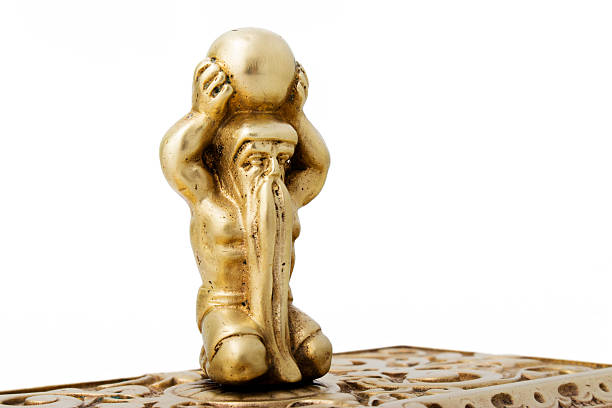 istock Paperweight with ornaments made from brass 547441896