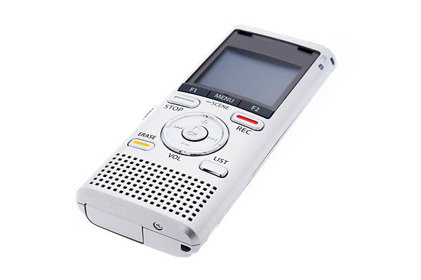 istock Digital voice recorder, dictaphone on white background 547441952