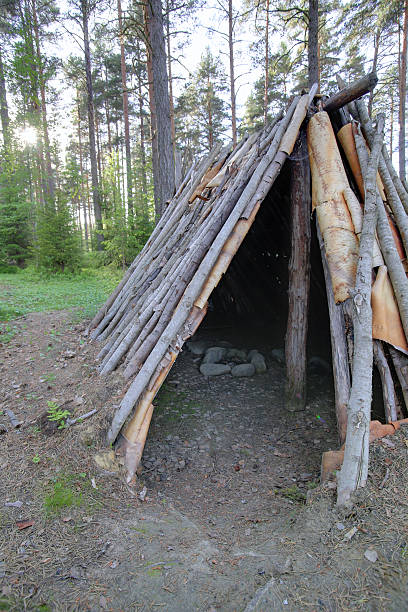 istock HDR view into stone age tent Naesaaker in Sweden 547442828