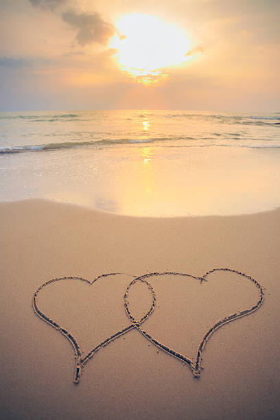 istock Love Heart on the beach 547443544