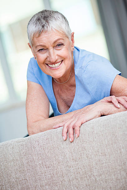 istock Cheerful and charming senior woman 547447624