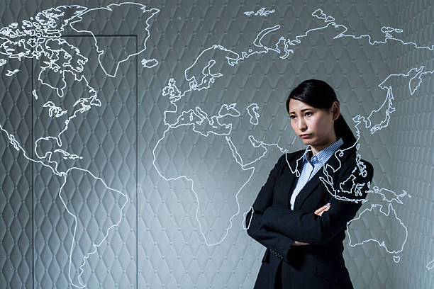 istock Businesswoman we are thinking about the international development 547448418