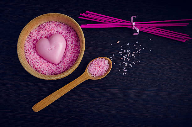 istock Spa concept - sea salt in the bowl 547493228
