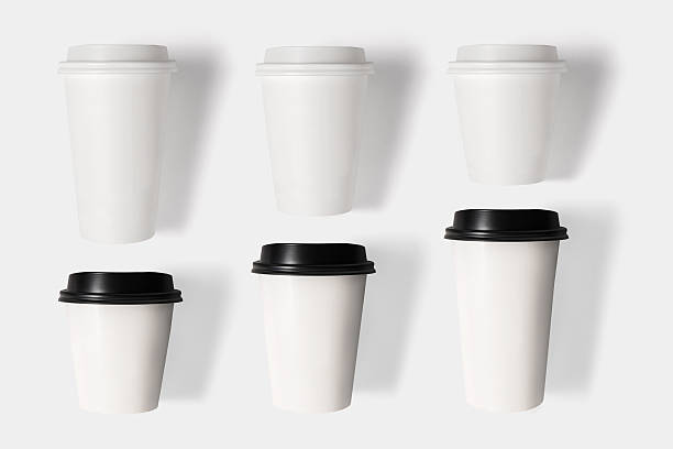 istock Design concept of mockup coffee cup set isolated on isolated 547495722