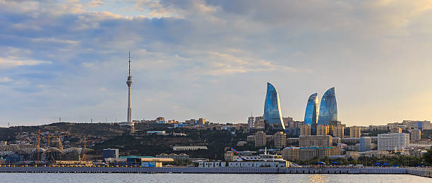 istock Panorama Baku boulevard at sunset 547495968