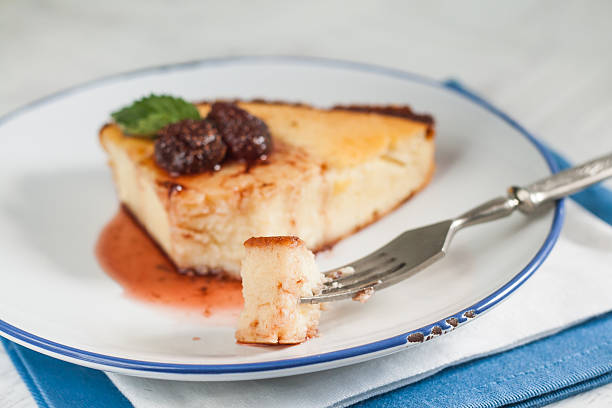 istock Cottage cheese casserole with strawberry jam 547496310