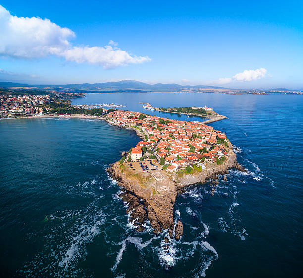Panoramic view of Sozopol, Bulgaria