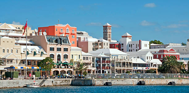 istock Hamilton Waterfront  District with business along Front Street 547504594