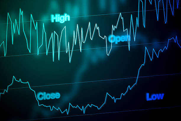 istock Stock Market Chart in Blue 547507608