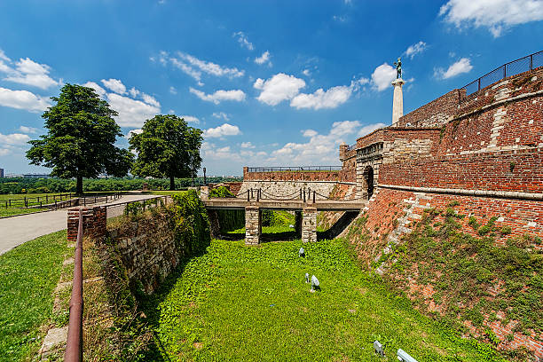 istock Belgrade fortress and victor monument 547508328