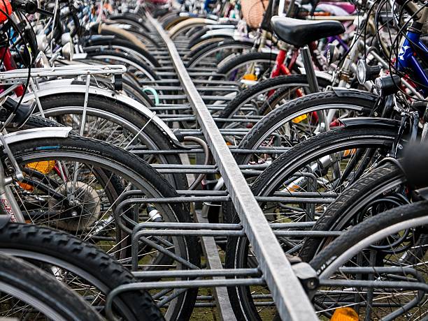 istock Many bikes at the train station 547512158