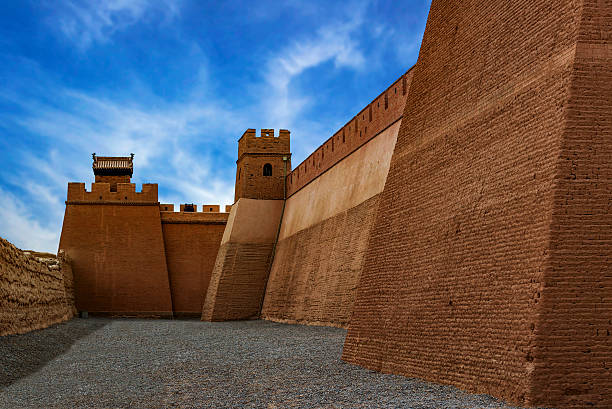 istock reconstructed wall at the Overhanging (Xuanbi), Jiayuguan 547513278