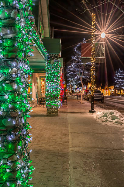 istock Christmas Lights in Canmore Canada 547515084