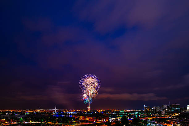 istock Fireworks at Yokohama, Japan 547515578