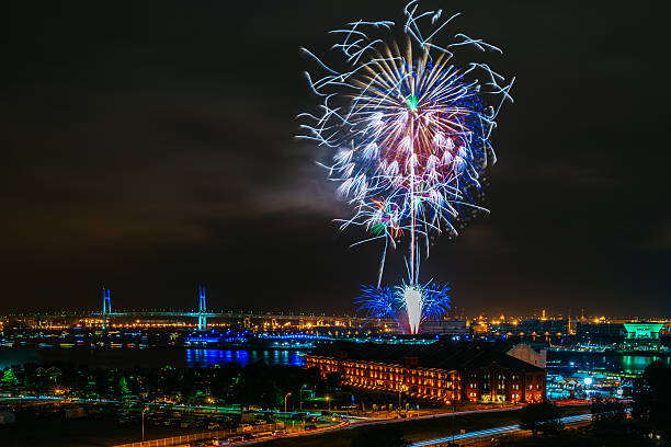 istock Fireworks at Yokohama, Japan 547515906